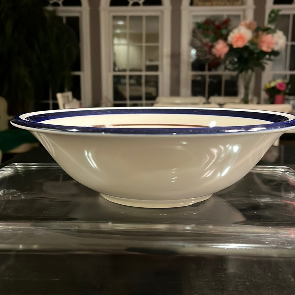 Saturn Blue #280 Vegetable Dish